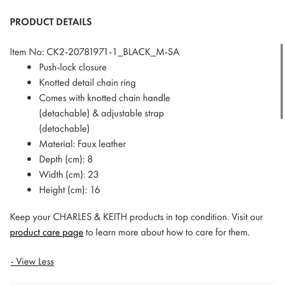 NWOT Charles & Keith Joelle Envelope Bag - Picture 11 of 11